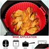 Baking Dishes Pans Sile Basket Pot Tray Liner For Air Fryer Oven Accessories Pan Mold Pastry Bakeware Kitchen Novel Shape Reusable Dhgvl