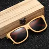 Brand Design Sunglasses Handmade Natural Wooden Bamboo Sunglass Luxury Sunglasses Polarized Wooden Oculos de sol masculino