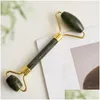 Party Favor Jade Roller Masr Natural Crystal Stone Face Gua Sha Tools Creative Gift Supplies Drop Delivery Home Garden Festive Event Dhd5F