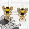 Stud Fashion Jewelry Glaze Drop Oil Bee Boucles d'oreilles Livraison Dhug8