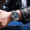 Zegarstka Relogio Masculino Curren Fashion Mens Watches Top Marka luksusowa zegarek kwarcowy zegar Zegarek Zegarek Waterproof Chronograph 230113