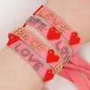Charm Bracelets Fabric Cloth Bracelet For Women Jewelry 2023 Miyuki Bead Letter Pulseras Handmade Jewellery Braided Wholesale