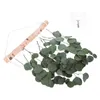Decorative Flowers 1Pc Imitated Plant Pendant Fake Leaves Household Wall Ornament (Green) & Wreaths