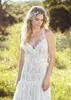 Vintage Bohemian a-line Wedding Dresses 2023 Retro Crochet Lace Backless Summer Holiday Beach Country Bridal Gowns Robes