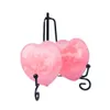 Crystal Heart Shaped Rose Quartz Double Heart Decor Valentine Gift Gemstone