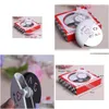 Party Favor Wholesale A Slice of Love rostfritt st￥l Pizza Cutter i Miniature Box Br￶llopsfavorer och g￥vor till g￤st WA2024 Drop D Dhehp