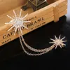 Brooches Vintage Jewelry Buckle Pin Crystal Snowflake Rhinestone For Dress Banquet HSJ88