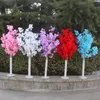 wedding decoration 5ft Tall 10 piecelot slik Artificial Cherry Blossom Tree Roman Column Road Leads For Wedding party Mall Opened Props