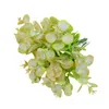 Decorative Flowers 60pcs 17cm Artificial Eucalyptus Bouquet Plastic Green Plants Fake Leaves For Wedding Decoration DIY Bride Decor & Wreath