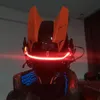 Party Masks Cyberpunk mask Luminous LED Samurai helmet Tactical Cosplay 230113
