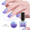 تلميع الأظافر 6pcs/Lot Thermal 6ml 3 Colors درجة درجة الحرارة تغيير مانيكير ورنيش فن التصميم DIY DROND DRONCHER