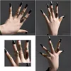 Band Rings Fashion Jewelry Knuckle Ring Set Gold Pine Exaggerated Midi Sets 8Pcs Drop Delivery Dhhpz