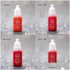 Tattoo Inks Ink Permanent Makeup Pigments 15Ml Cosmetic Paint For Eyebrow Lip Body 2Pcs New 23 Color Drop Delivery Health Beauty Tatt Dhwn3