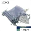Подарочная упаковка Voile Net Bags DSTRING Свадебные украшения пакет набор 100 шт.