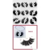 Make -upgereedschap 2022 Tool Fluffy Quality 5d 25mm Faux Mink Wimpers Lashes BK Lange krullende wimpersextensie valse kleuren Basiskaart Roun Dhnvo