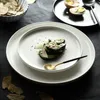 Assiettes 8/10 pouces Macaron assiette en céramique plat porcelaine couverts cuisine Table européenne décorative Dessert Steak