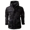 Men's Jackets MORUANCLE Mens Outdoor Tactical With Hood Military Style Camouflage Cargo Outerwear Mountain Clibing Wear Clothing