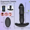 Stimülatör ile Kadın Vibratör için Otomatik Anal Fiş Teleskopik Titreşim Yapay penis Kablosuz Uzaktan Prostat Erkekler