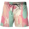 Shorts pour hommes 2023 maillots de bain correspondant Art peinture maillots de bain drôle été impression 3D hommes plage planche de natation court hommes vêtements