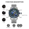 Wristwatches NAVIFORCE Fashion Men Watch Luxury Brand Sport Watch For Men Chronograph Quartz Wristwatch Military Waterproof Steel Band Clock 230113