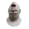 Feestmaskers Halloween omgekeerd oude man hoofd zombie latex bloedige enge buitenaardse duivel vol gezicht kostuum cosplay prop 230113