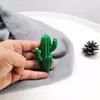 Hooks Creative Resin Cactus Design Wall Hook Key Hanger Self-Adhesive Three-dimensional Storage Rack Home Decoration