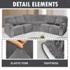 Stoelbedekkingen 5 -zitplaatrecerafdekking 7 PCS Sofa Velvet Stretch Reclining Sectionele bank voor kussenslipcovers