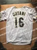 Maillots de baseball Japan Samurai 16 Shohei Ohtani Jersey Maillots de baseball pour hommes Hokkaido Nippon Ham Fighters Pinstripe Cool Base All Stitched 100% Stitched