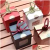Gift Wrap Creative Design Kraft Paper Box With Clear Window Honey Jam Tea Brown Sugar Candy Rope Lx0232 Drop Delivery Home Garden Fe Dhxva