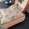 Shoulder Bags 2023 Designer new bag female strawberry print Mollie 22 bucket classic flower hand-held One Messenger Bag