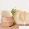 Feest Gunst Palm Bladeren Fans Handgemaakte Wicker Natural Color Fan Traditionele Chinese ambachtelijke trouwgeschenken LX0396 Drop Delivery Home Gar DHCLP