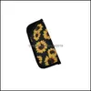 Sunglasses Cases Bags Neoprene Eyeglasses Pouch Floral Leopard Printed Case Holder Glasses Slim Soft Sleeve Mti Patterns Drop Deli Dh8Oh