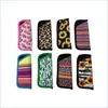 Sunglasses Cases Bags Neoprene Eyeglasses Pouch Floral Leopard Printed Case Holder Glasses Slim Soft Sleeve Mti Patterns Drop Deli Dh8Oh