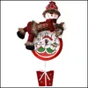 Decorazioni natalizie Orologio da appendere Babbo Natale Pupazzo di neve Buon Natale Casa Ristorante Camera da letto Orologi Drop Delivery Garden Festive Dhbgt