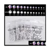 Nagelkonstdekorationer Glitter Flat Rhinestone 12 Storlekar 1440st/Pack SS3SS50 STARRY AB Rhinestones For Nails 3D Flatback Glass Strass DHBIO