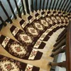 Tappeto 1 pezzo tappetino per scale in legno massello per interni autoadesivo antiscivolo rosa tappeto stile europeo pavimento giallo 230113