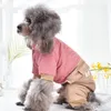 Abbigliamento per cani Cappelli con palline Sciarpa Abiti firmati per cuccioli Piccoli animali S XXL Neve Inverno Spessa Pet Down Parka Tuta Cappotto Prodotti