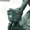 Omuz Çantaları Moda Lüks Marka Stil Tasarımcısı Hobos Bayan Çanta Mini Dokuma Düğüm En saplı Kadın Omuz Çantası 011323H