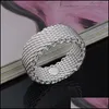 Armbandohrringe Halskette Sier Schmucksets Halsketten Armbänder Armreifen Ringe für Frauen Mädchen Party Geschenk Mode Juwely Ganze Otjgr