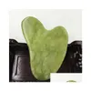 Massage Stones Rocks 100Pcs Heart Shape Natural Xiuyan Stone Jade Guasha Gua Sha Board Masr For Scrap Therapy Roller Drop Delivery Dhoox