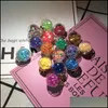 Other Cr Jewelry Diy Round Glass Ball Single Hanging Transparent Color Pentagonal Small Star Sequin Pendant Earrings Accessories Qt4 Otkak