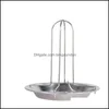 Utensili da cucina 1 set Barbecue grigliate teglie antiaderente pollo girarrosto con ciotola accessori barbecue strumenti consegna a domicilio Dhury