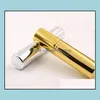 زجاجات تخزين الجرار Newbrilliant Gold Sier 5Ml زجاجة صغيرة محمولة قابلة لإعادة الملء بخاخ من الألومنيوم حاوية فارغة Rre11833 D Otgxy