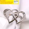 Heartshaped Wedding Napkin Ring Metal Silver Color Napkin Buckle Valentines Day Wedding Dinner Parties Table Decor Napkin Holder