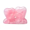 Cristal en forme de cœur, Quartz Rose, Double cœur, décoration, cadeau de saint-valentin, pierre précieuse