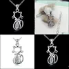 Pendentif Colliers Binda 925 Sterling Sier Cat Version Coréenne De La Simple Versatile Bijoux Drop Delivery Pendentifs Dhf1S