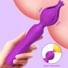 Anal Toys Powerful AV Vibrator for Women Clitoris Clit Stimulator USB Rechargeable Magic Wand Massager Adults Goods Sex Female 230113