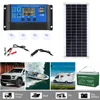 Painéis solares portátil 300W Kit de painel solar 12V Interface de carregamento USB Placa solar com células solares à prova d'água do controlador para o carro de trailer RV 230113