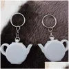 Party Favor Love Are Brewing Teapot Plastic Measuring Tape Keychain Portable Mini Key Chain Wedding Christmas Gift Favors ZA1221 DR5665026