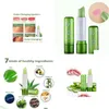 Baume à lèvres en gros aloe Vera rouge à lèvres couleur changement d'humeur longue durée hydratant livraison directe santé beauté maquillage lèvres Dhsz3